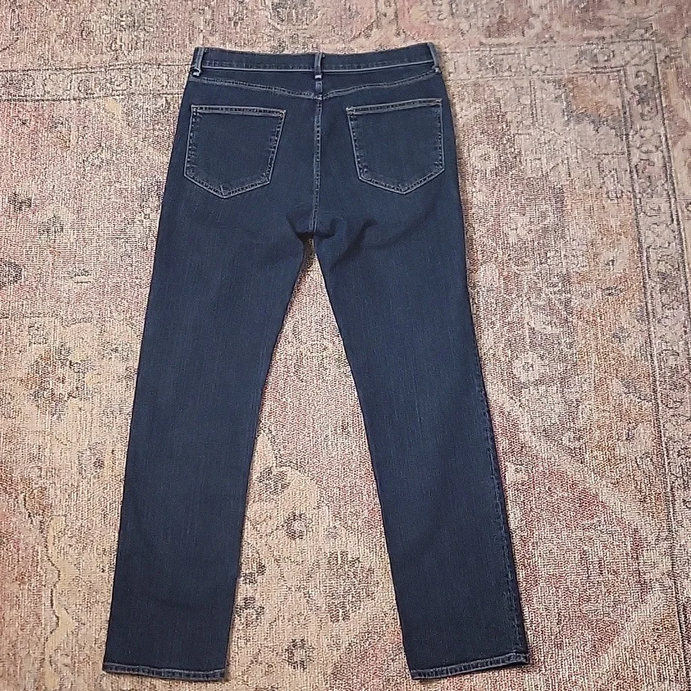 Rag & Bone High Rise Slim Straight Leg Jeans in Dark Paz - Picture 8 of 10